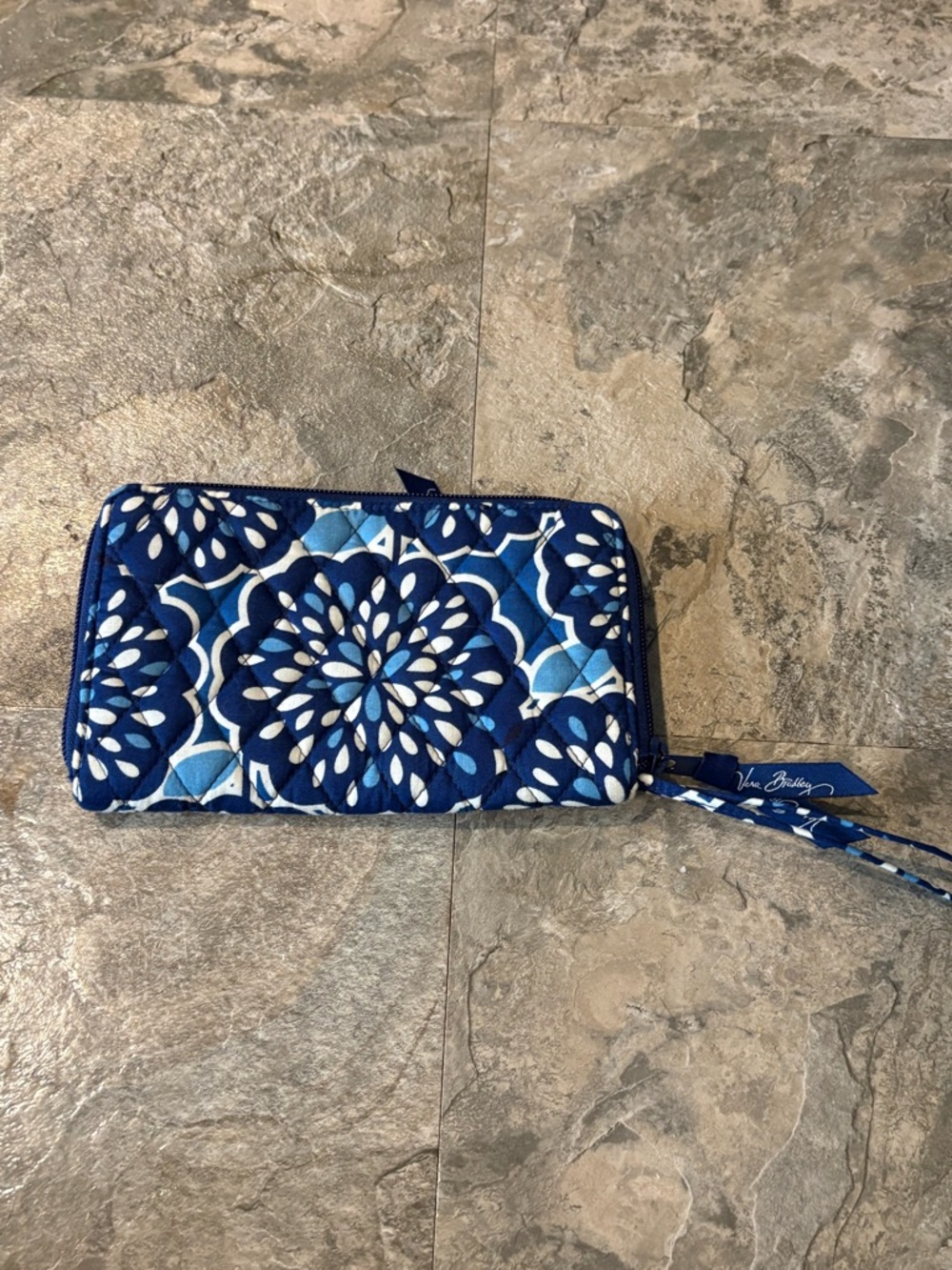 Vera Bradley Zip Wristlet Wallet in Petal Splash Pattern